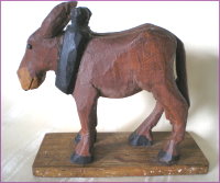Erskine Brown Carved Donkey